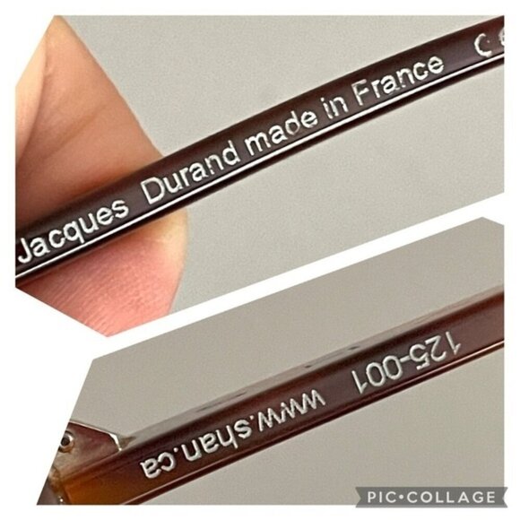 Vintage Brown Tortoise Rectangular Sunglasses - made in France 🇫🇷 - Picture 8 of 10